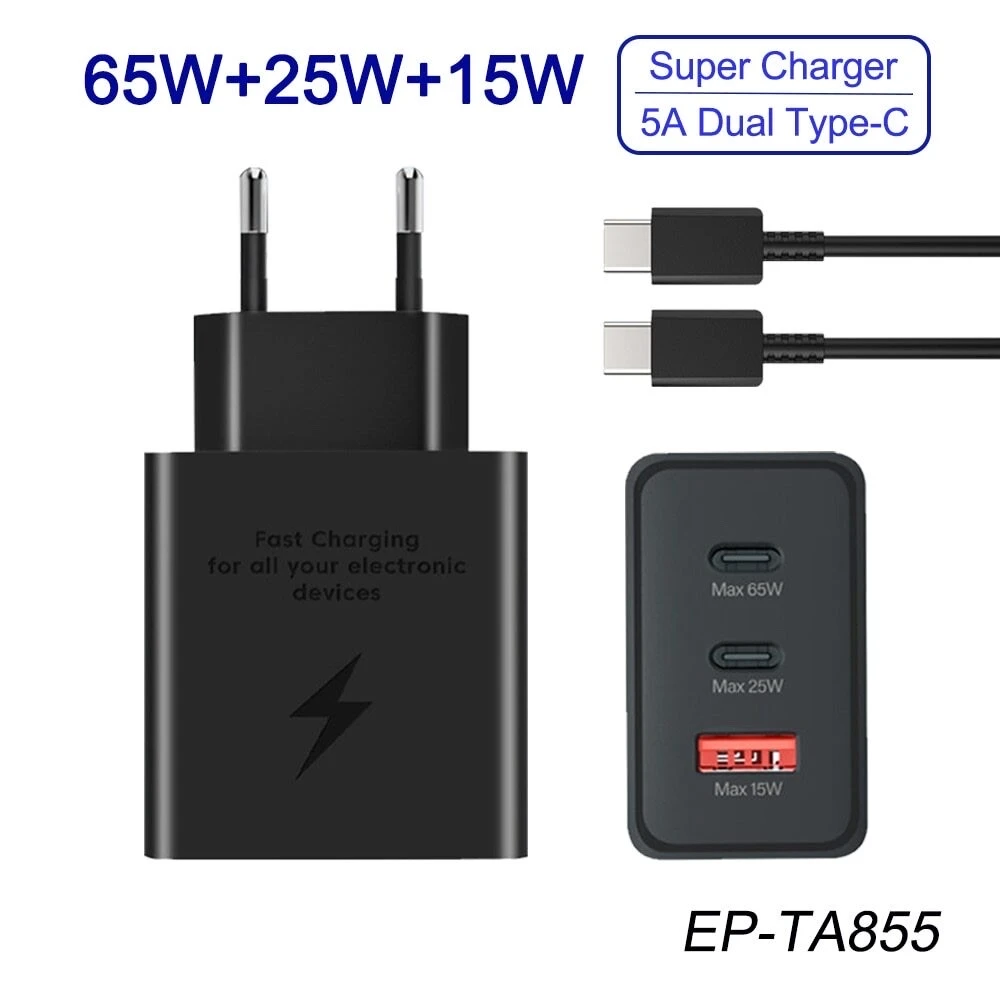 Adaptateur secteur Samsung 65W PD Trio