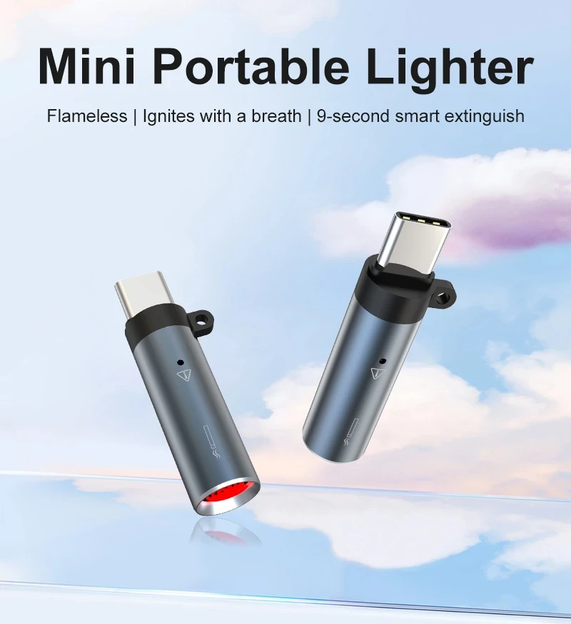 Mini briquet électronique USB-C